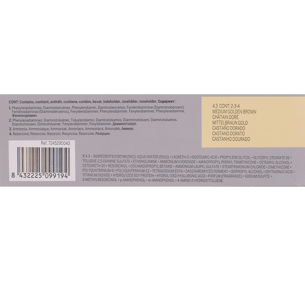 Revlon Professional Revlonissimo Colorcosmetique 4.3 Medium Golden Brown 60ml - colorazione permanente - Image 2
