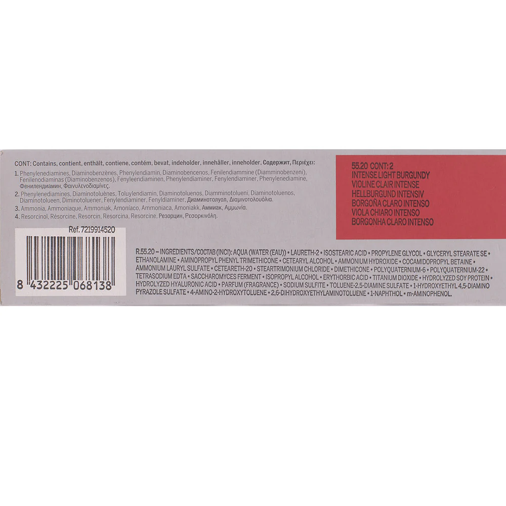 Revlon Professional Revlonissimo Colorcosmetique 55.20 Intense Light Burgundy 60ml - colorazione permanente - Image 2