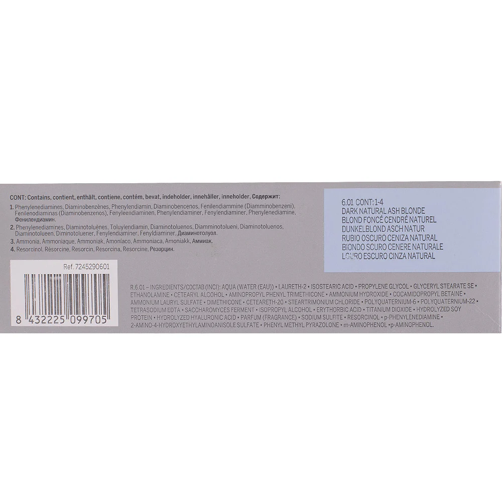 Revlon Professional Revlonissimo Colorcosmetique 6.01 Dark Natural Ash Blonde 60ml - colorazione permanente - Image 2