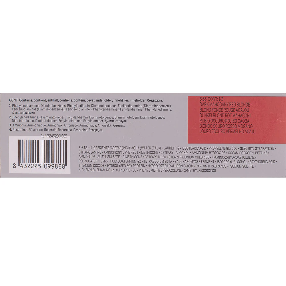 Revlon Professional Revlonissimo Colorcosmetique 6.65 Dark Mahogany Red Blonde 60ml - colorazione permanente - Image 2