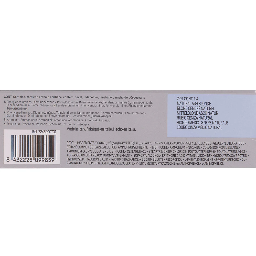 Revlon Professional Revlonissimo Colorcosmetique 7.01 Natural Ash Blonde 60ml - colorazione permanente - Image 2