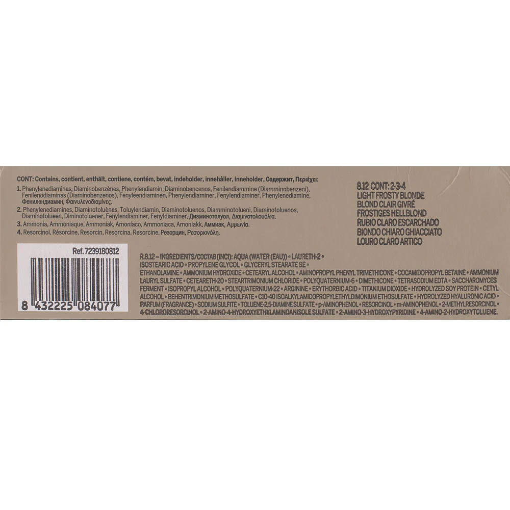 Revlon Professional Revlonissimo Colorcosmetique 8.12 Light Frosty Blonde 60ml - colorazione permanente - Image 2