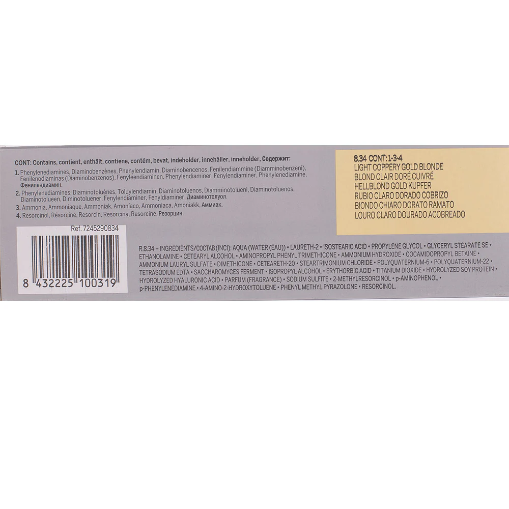 Revlon Professional Revlonissimo Colorcosmetique 8.34 Light Coppery Gold Blonde 60ml - colorazione permanente - Image 2