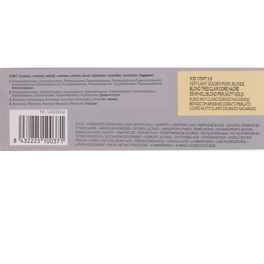 Revlon Professional Revlonissimo Colorcosmetique 9.32 Very Light Golden Pearl Blonde 60ml  - colorazione permanente - Image 2
