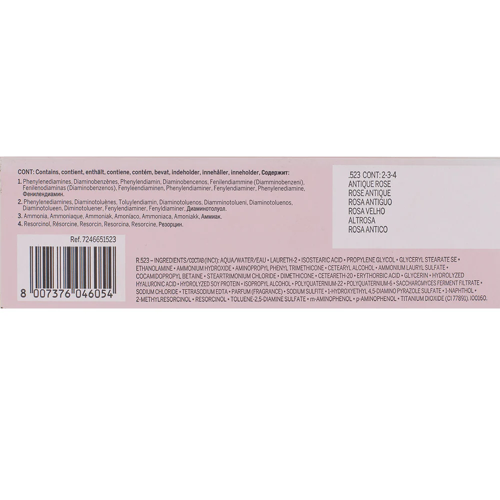 Revlon Professional Revlonissimo Colorcosmetique Satin Effect .523 Antique Rose 60ml - colorazione permanente - Image 2
