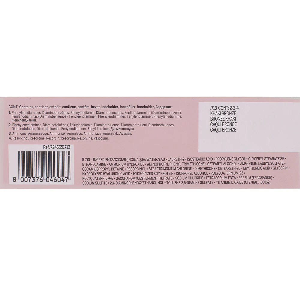 Revlon Professional Revlonissimo Colorcosmetique Satin Effect .713 Khaki Bronze 60ml - colorazione permanente - Image 2