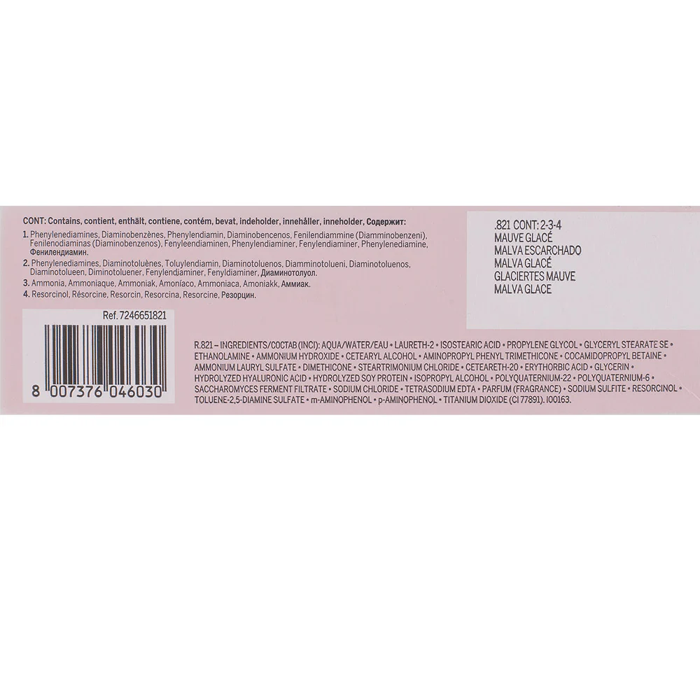 Revlon Professional Revlonissimo Colorcosmetique Satin Effect .821 Mauve Glacè 60ml - colorazione permanente - Image 2