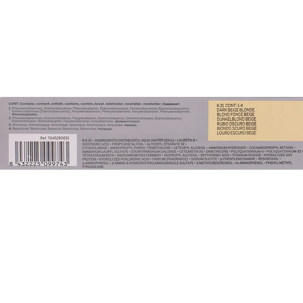 Revlon Professionl Revlonissimo Colorcosmetique 6.31 Dark Beige Blonde 60ml - colorazione permanente - Image 2