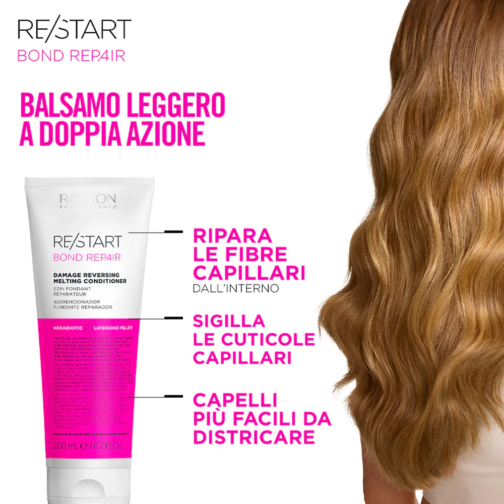 Revlon Restar Bond Repair Conditioner 200ml - balsamo riparatore per capelli danneggiati - Image 2