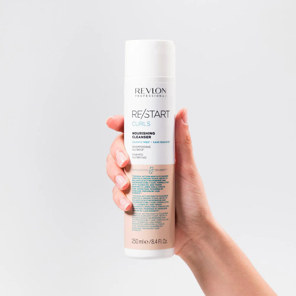 Revlon Restart Curly Nourishing Cleanser 250ml - shampoo per capelli ricci - Image 2