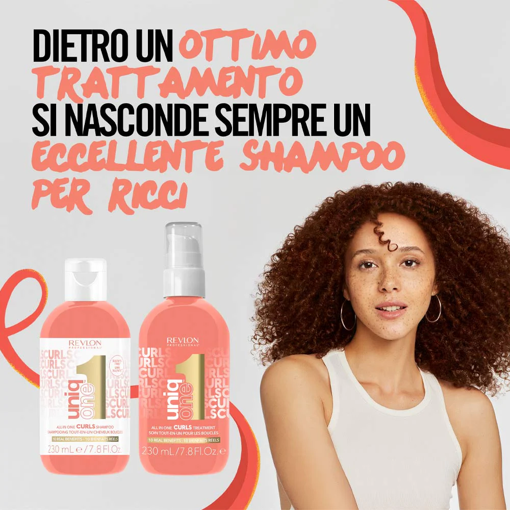 Revlon Uniq One Curls Shampoo 230ml - shampoo capelli ricci e mossi - Image 6