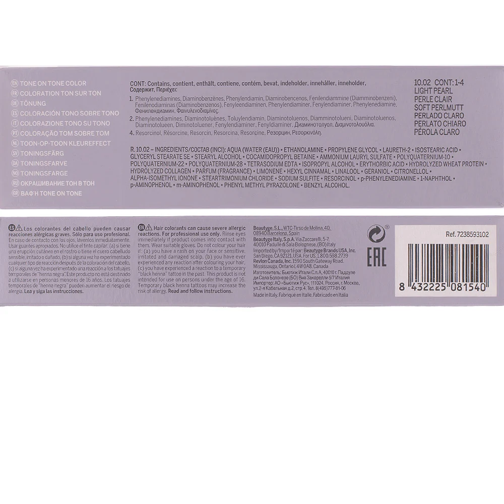 Revlon Young Color Excel 10.02 Perlato Chiaro 70ml - colorazione semipermanente - Image 2