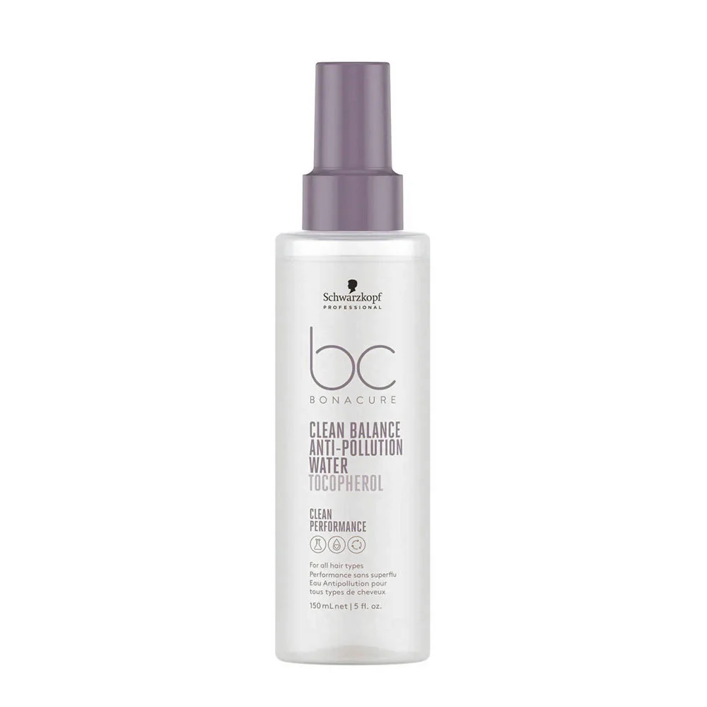 Schwarzkopf BC Bonacure Clean Balance Anti Pollution Water Tecopherol 150ml - acqua spray anti-inquinamento