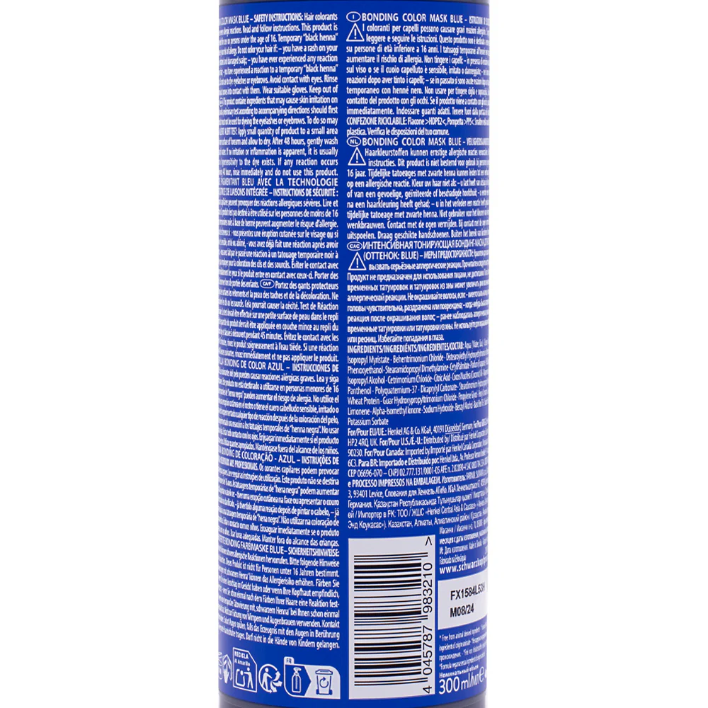 Schwarzkopf Chroma ID Color Mask Blue 300ml - maschera colorata semipermanente - Image 4