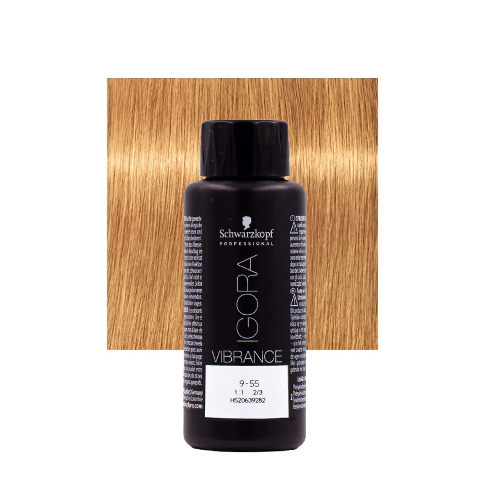 Schwarzkopf Igora Vibrance 9-55 Biondo Chiarissimo Dorato Extra 60ml - colorazione tono su tono - Image 3