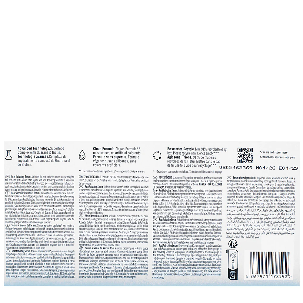 Schwarzkopf Professional BC Bonacure Scalp Care Root Activating Serum 8x7ml - siero anti caduta - Image 3
