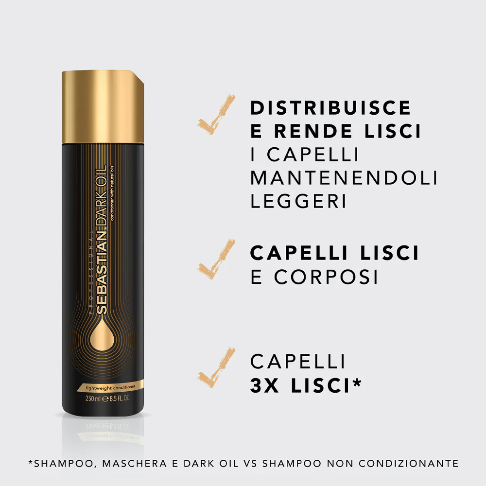 Sebastian Dark Oil Lightweight Conditioner 250ml - balsamo nutriente districante - Image 3