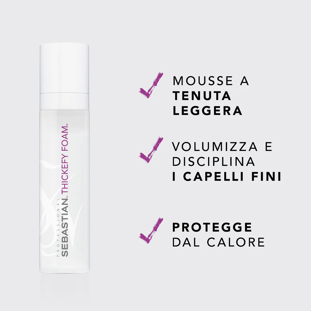 Sebastian Flow Thickefy Foam 190ml - schiuma volumizzante per capelli fini - Image 4
