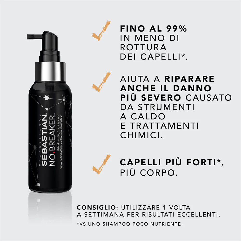 Sebastian Flow No Breaker 100ml - Spray Ibrido Leave-in Ricostituente - Image 3