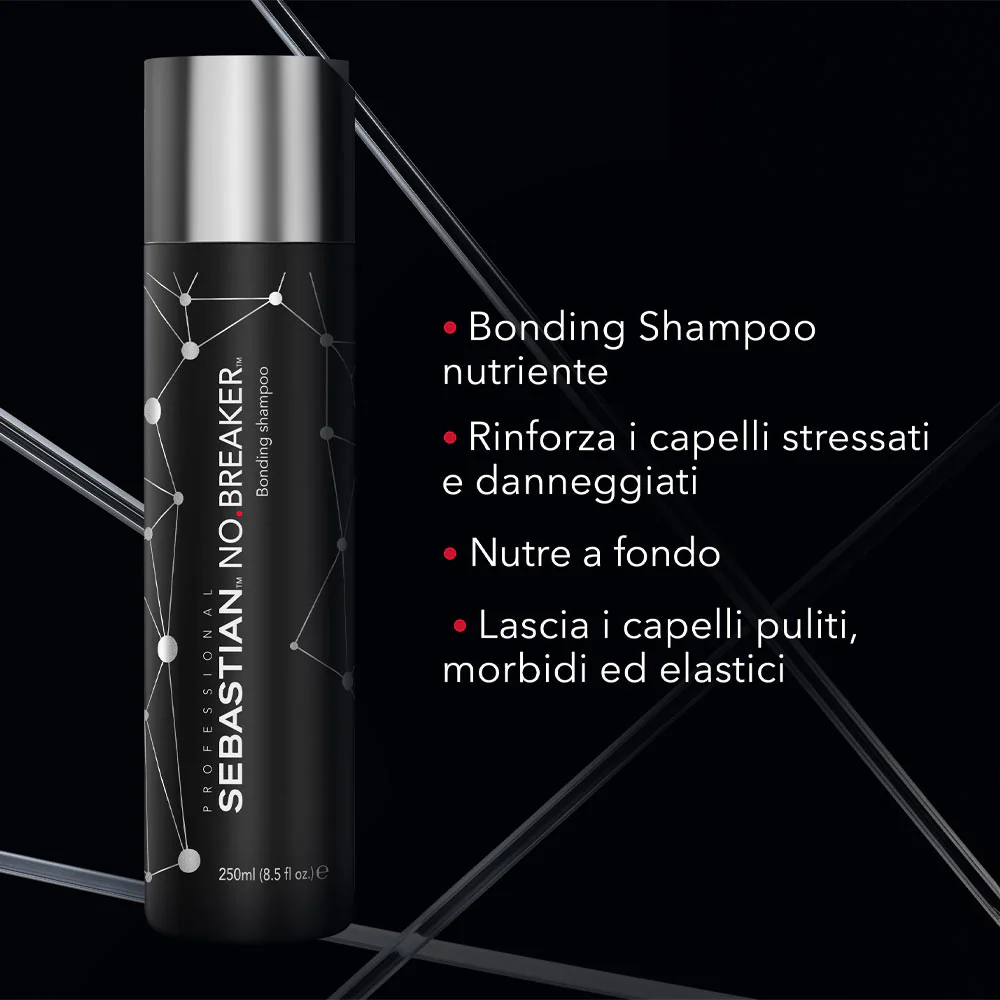 Sebastian No Breaker Bonding Shampoo 250ml - shampoo capelli danneggiati - Image 4