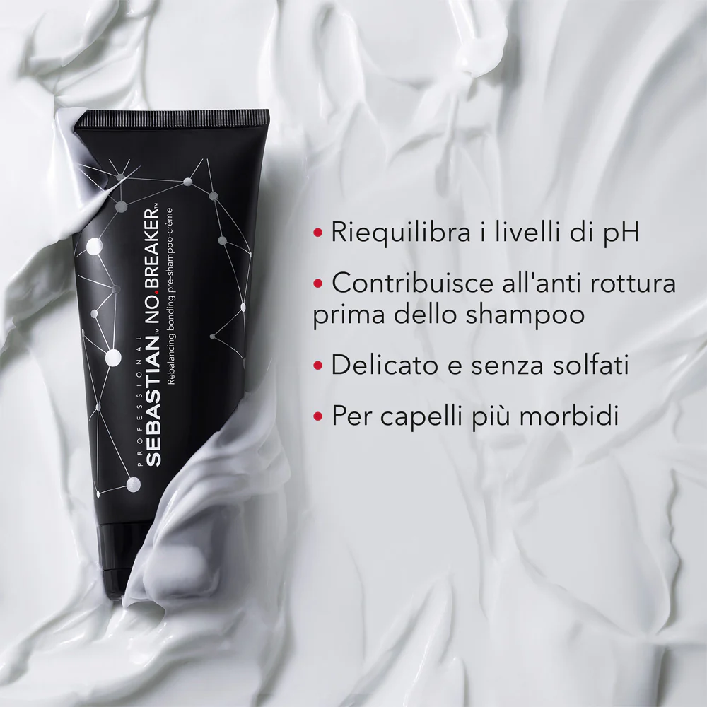 Sebastian No Breaker Rebalancing Bonding Pre-Shampoo Cream 200ml - pre shampoo capelli danneggiati - Image 4
