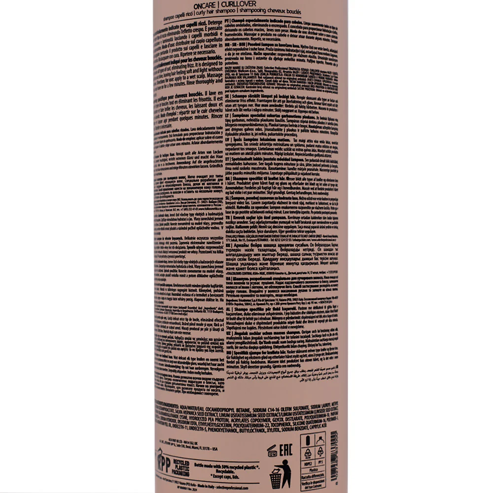 Selective Professional Curllover Shampoo 1000 ml - shampoo capelli ricci - Image 2