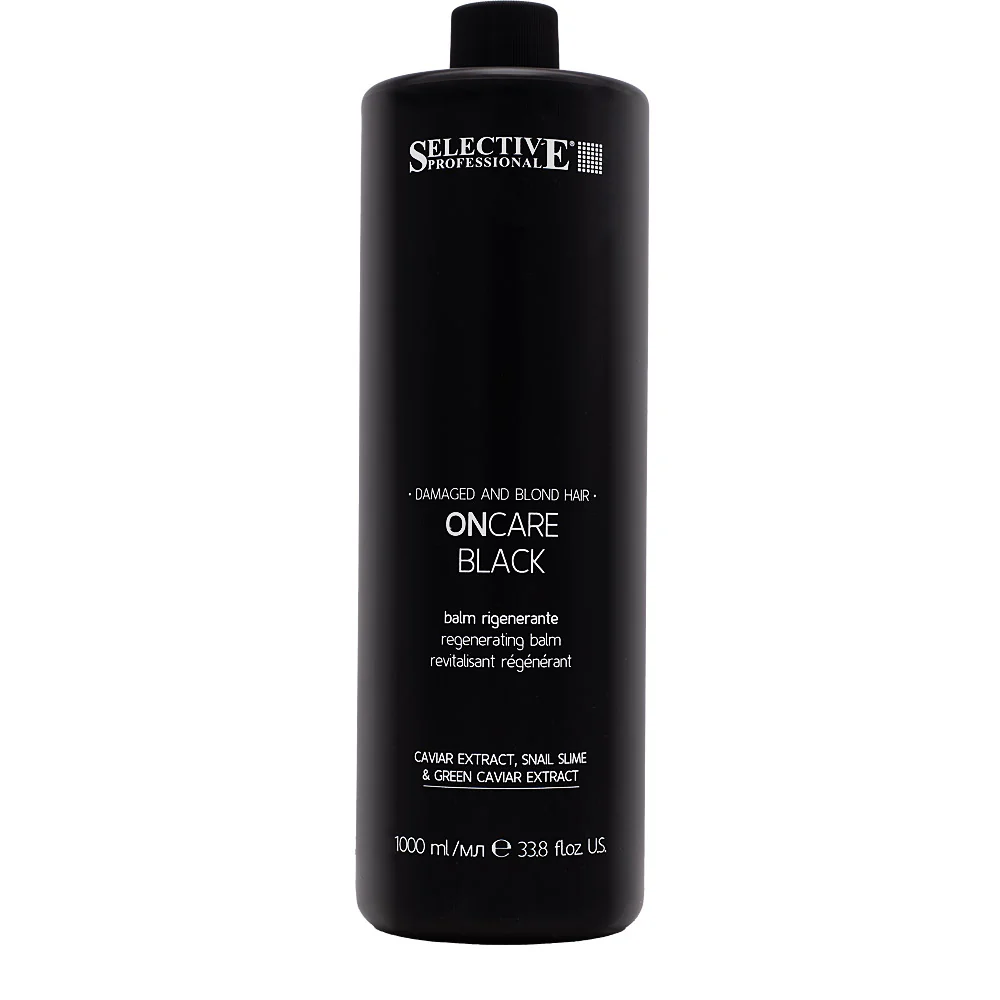 Selective Professional On Care Black Balm 1000ml - balsamo rigenerante capelli biondi