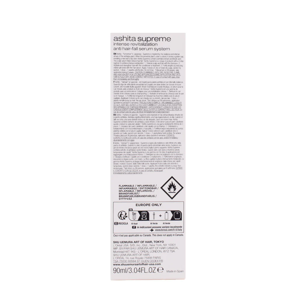 Shu Uemura Ashita Supreme Intense Revitalization Anti Hair-Fall Serum Scalp 90ml - siero anticaduta - Image 8