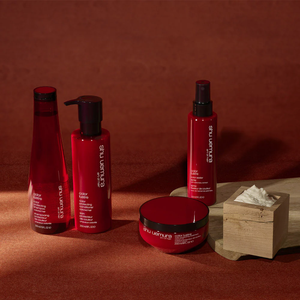 Shu Uemura Color Lustre Kosai Color Shampoo 300ml Conditioner 250ml Treatment 200ml Spray 150ml - Image 3