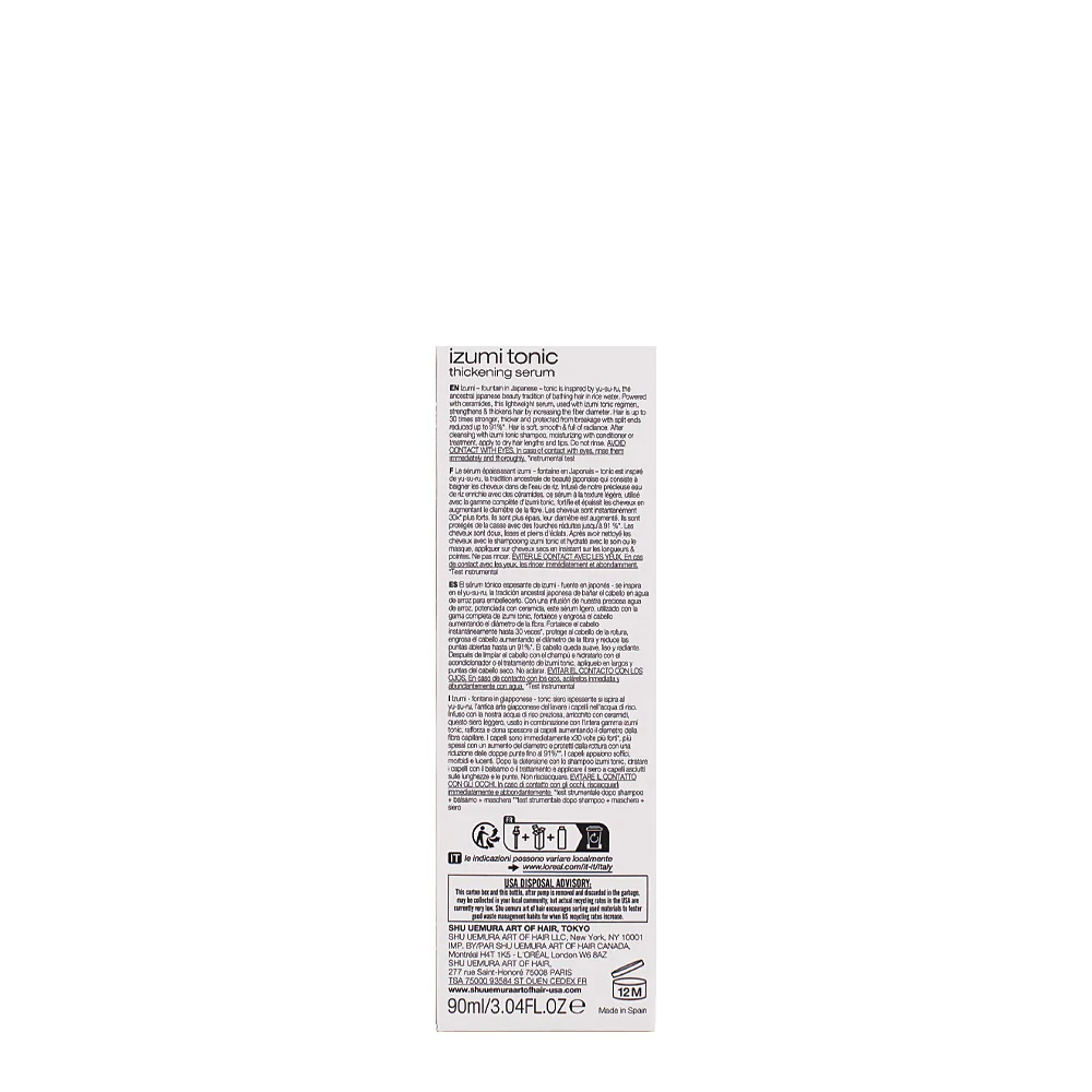 Shu Uemura Izumi Tonic Serum 90ml -  siero ispessente - Image 7