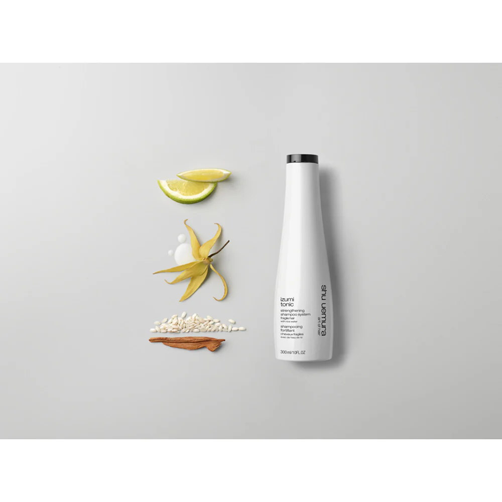 Shu Uemura Izumi Tonic Shampoo 300ml - shampoo rinforzante per capelli fragili - Image 5