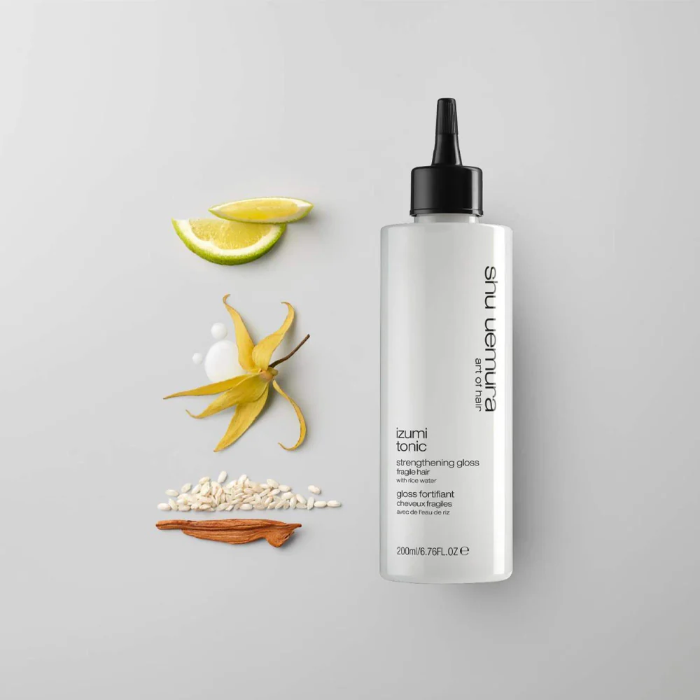 Shu Uemura Izumi Tonic Strenghthening Gloss Fragile Hair 200ml  - tonico rinforzante illuminante - Image 6