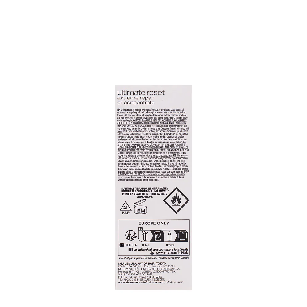 Shu Uemura Ultimate Reset Oil 50ml - olio riparatore - Image 5