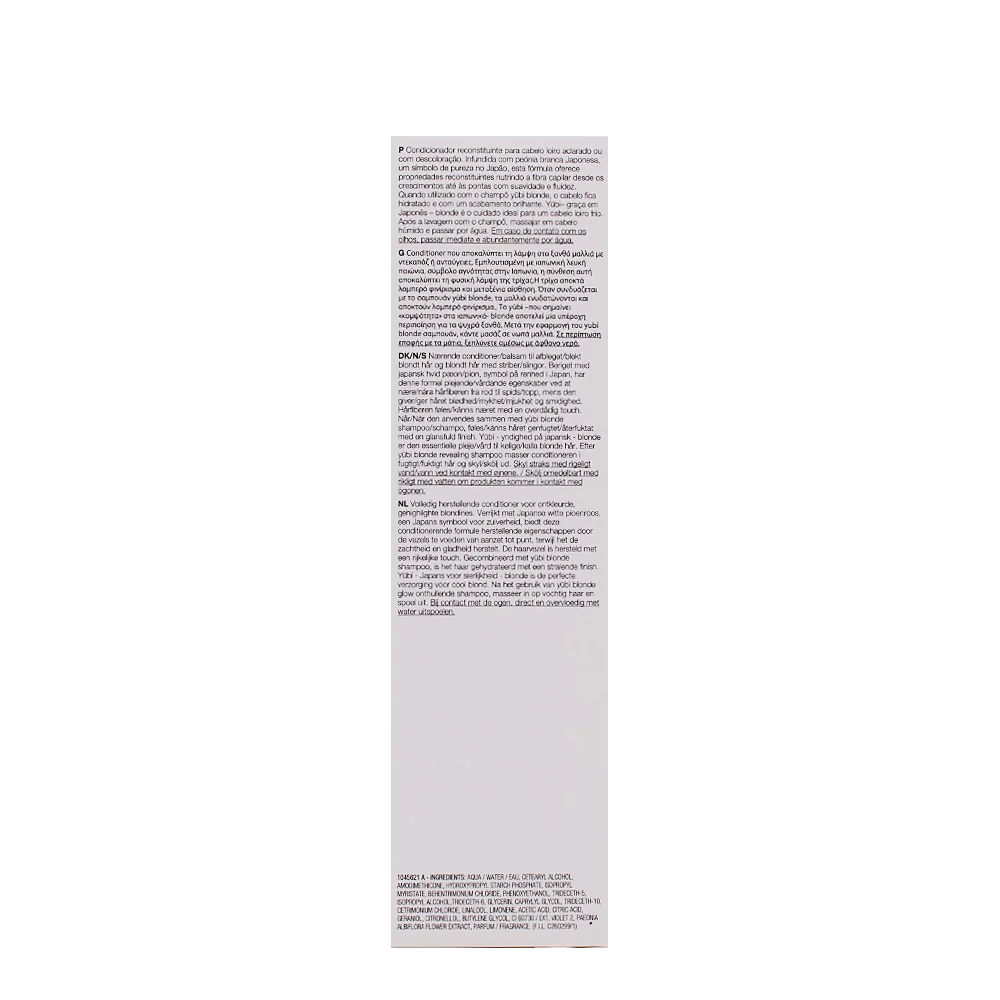 Shu Uemura Yubi Blonde Full Replenishing Conditioner 250ml - balsamo ristrutturante per capelli biondi - Image 2