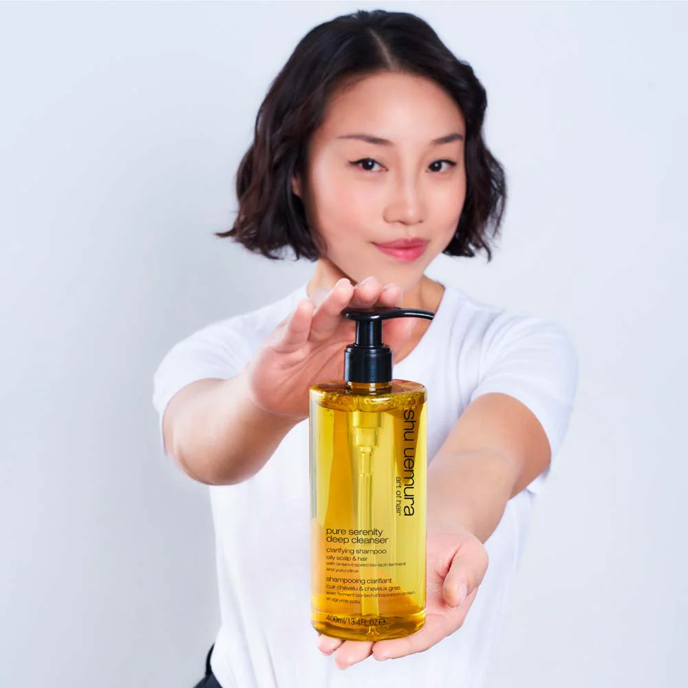 Shu Umeura Deep Cleansers Pure Serenity Shampoo 400ml - shampoo per cute e capelli grassi - Image 3