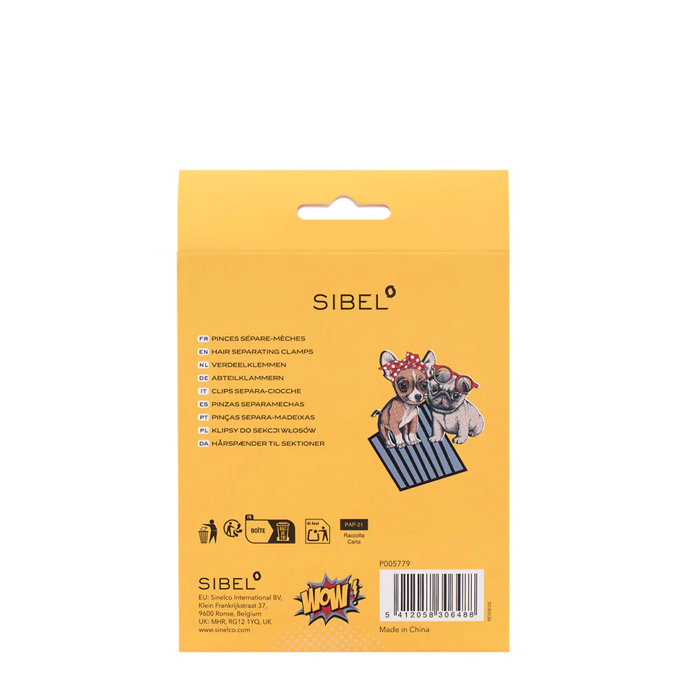 Sibel Butterfly Clamps 6 pcs - clips per capelli - Image 5