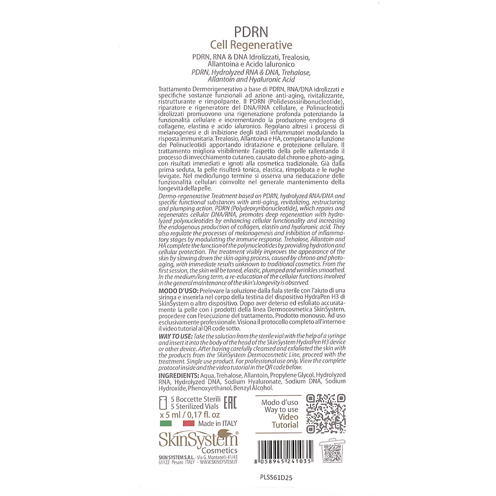 SkinSystem PDRN Cell Regenerative 5 fiale - trattamento antiaging - Image 6