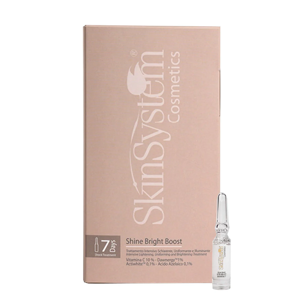 SkinSystem Shine Bright Boost 7x2ml - trattamento intensivo schiarente uniformante e illuminante