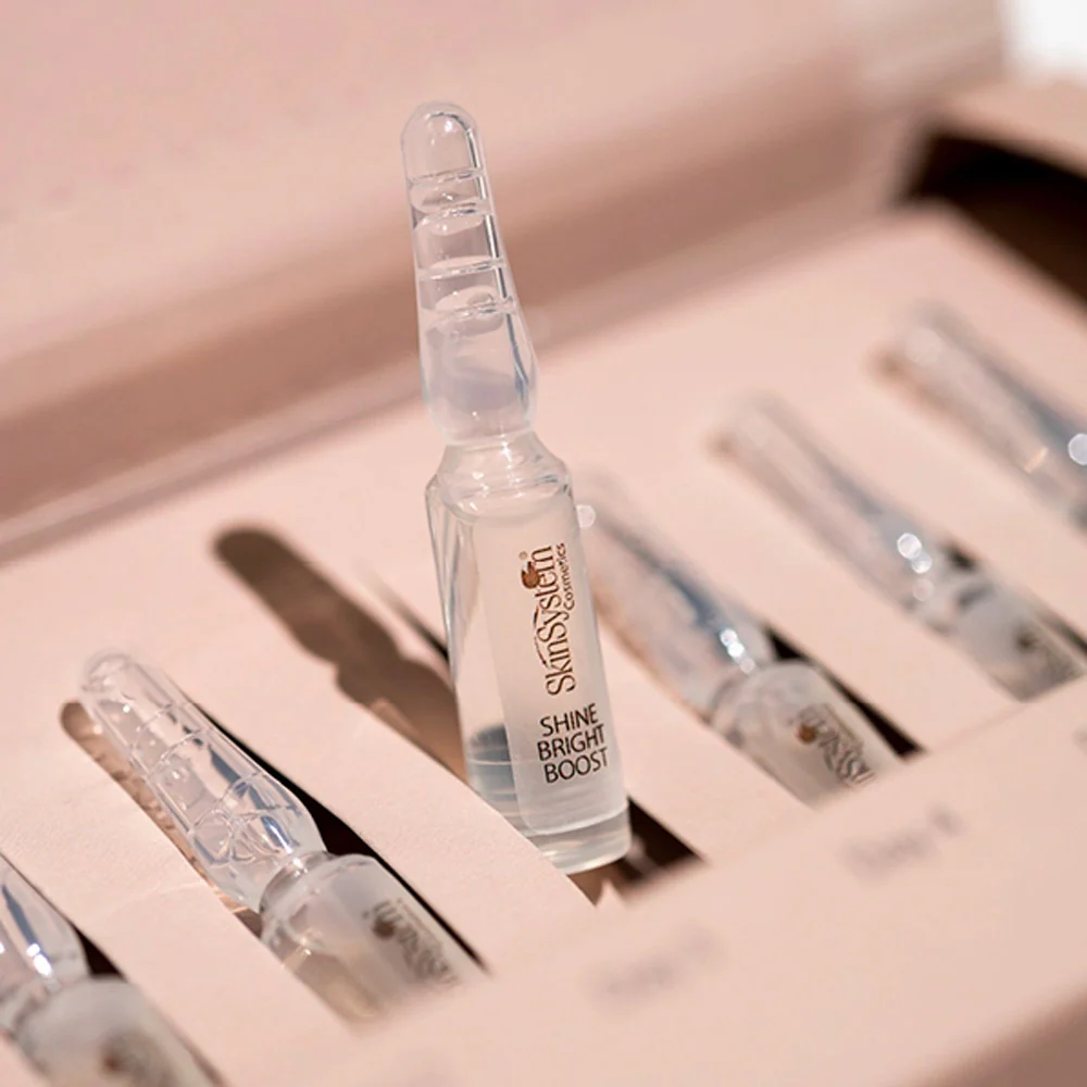 SkinSystem Shine Bright Boost 7x2ml - trattamento intensivo schiarente uniformante e illuminante - Image 3
