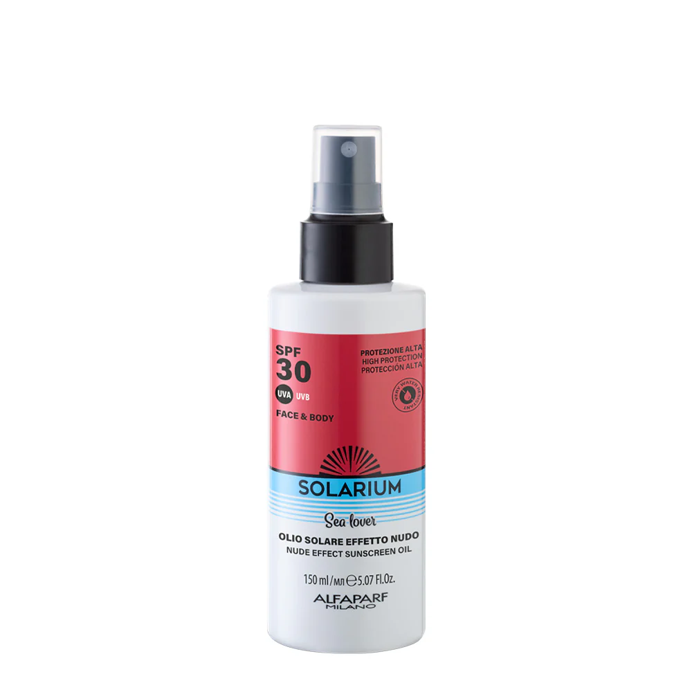 Solarium Spf30 Olio Solare Effetto Nudo Viso e Corpo 150ml