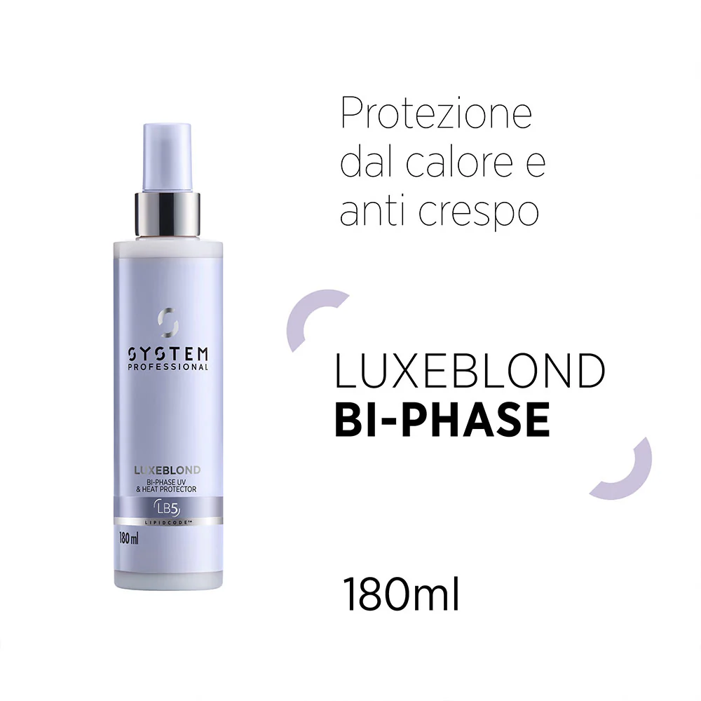 System Professional LuxeBlond Bi-Phase 180ml - termoprotettore capelli biondi - Image 3
