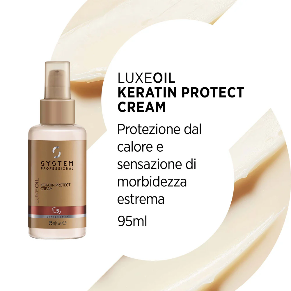System Professional LuxeOil Keratin Protect Cream 95ml - termoprotettore anticrespo - Image 3