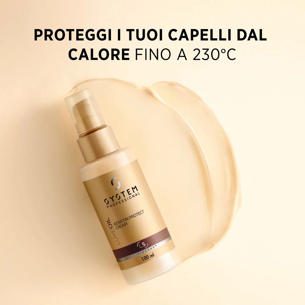 System Professional LuxeOil Keratin Protect Cream 95ml - termoprotettore anticrespo - Image 5