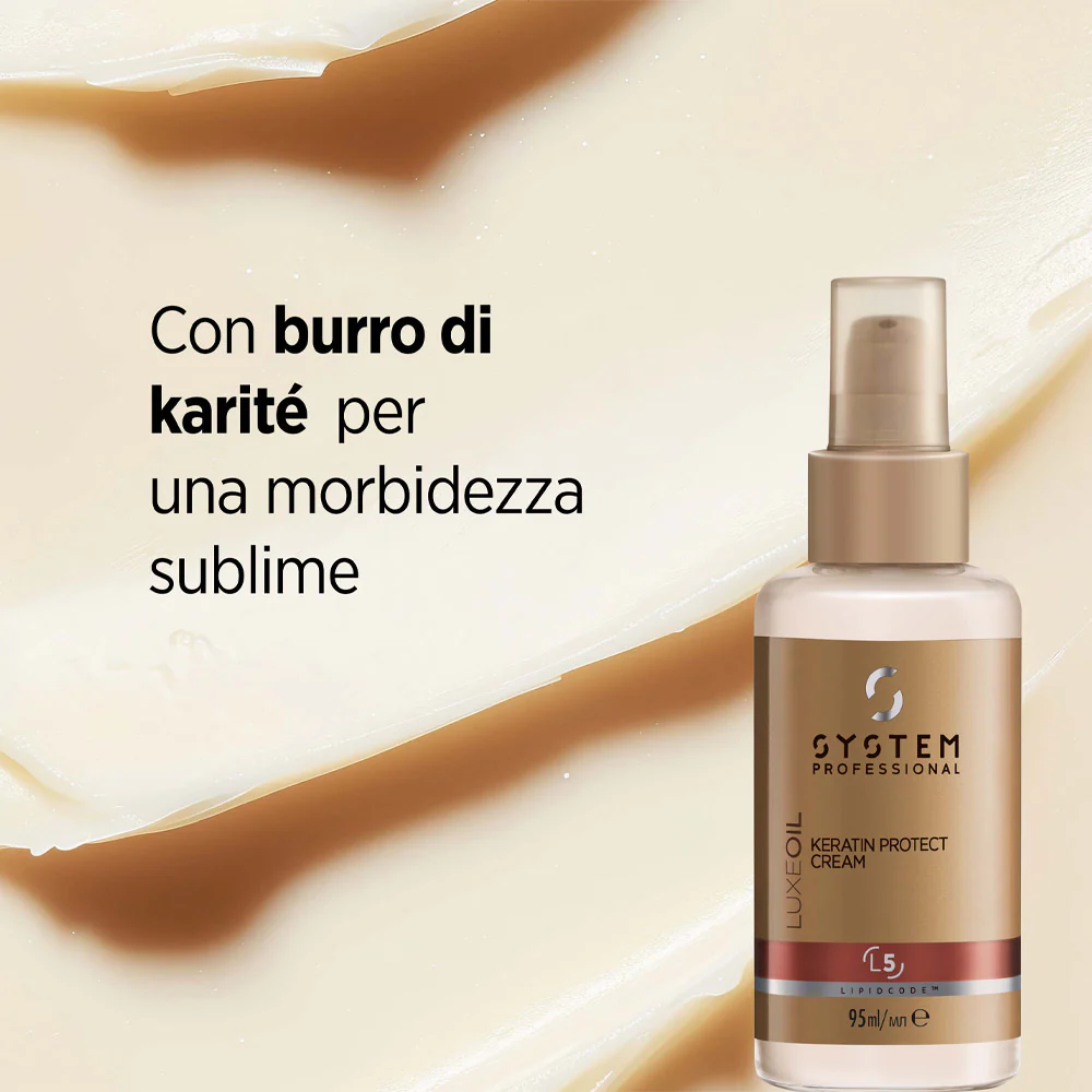 System Professional LuxeOil Keratin Protect Cream 95ml - termoprotettore anticrespo - Image 6