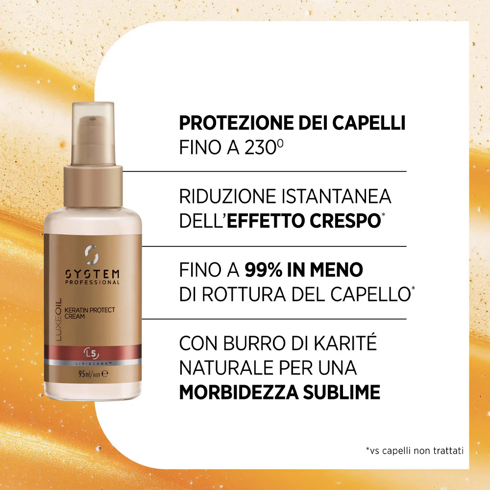 System Professional LuxeOil Keratin Protect Cream 95ml - termoprotettore anticrespo - Image 7