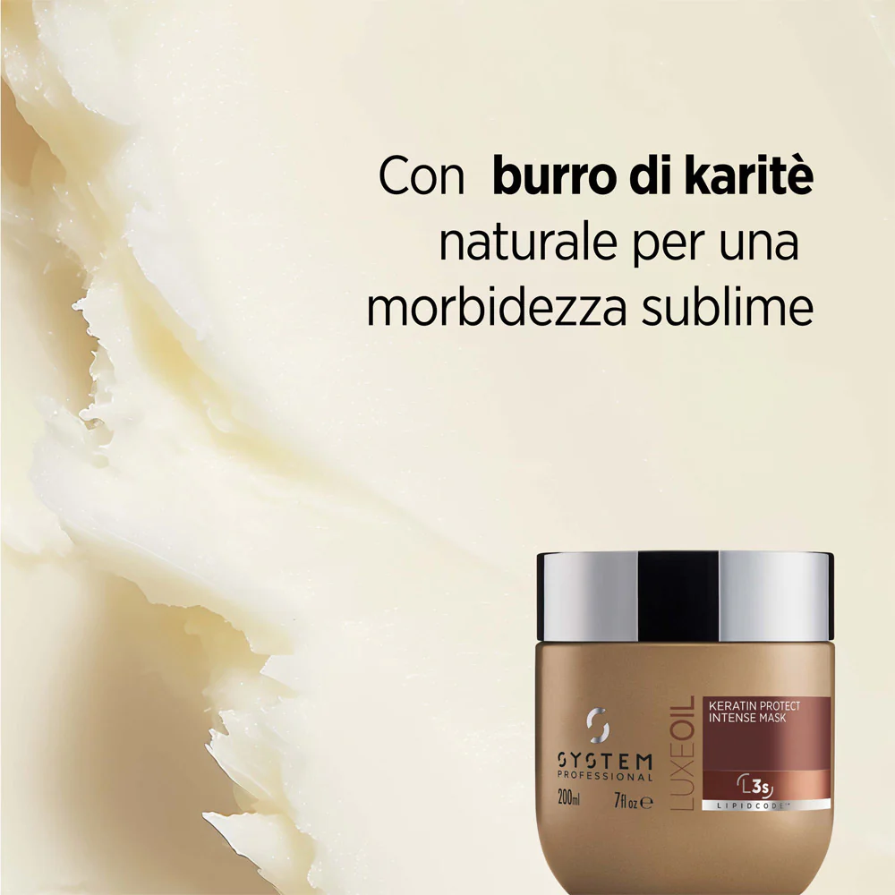 System Professional LuxeOil Keratin Protect Intense Mask 200ml - maschera anticrespo - Image 5
