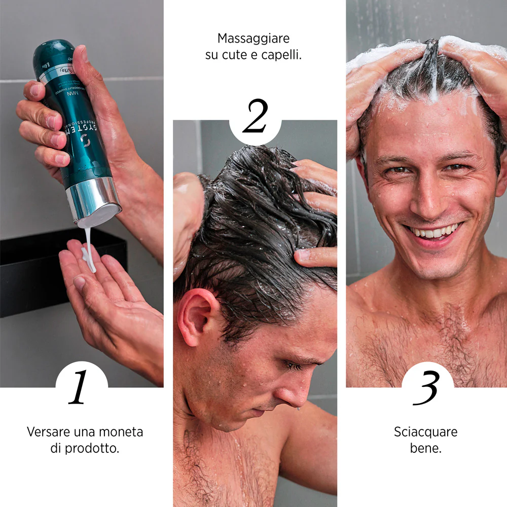 System Professional Man  Anti DanDruff Shampoo 250ml  - shampoo antiforfora - Image 3
