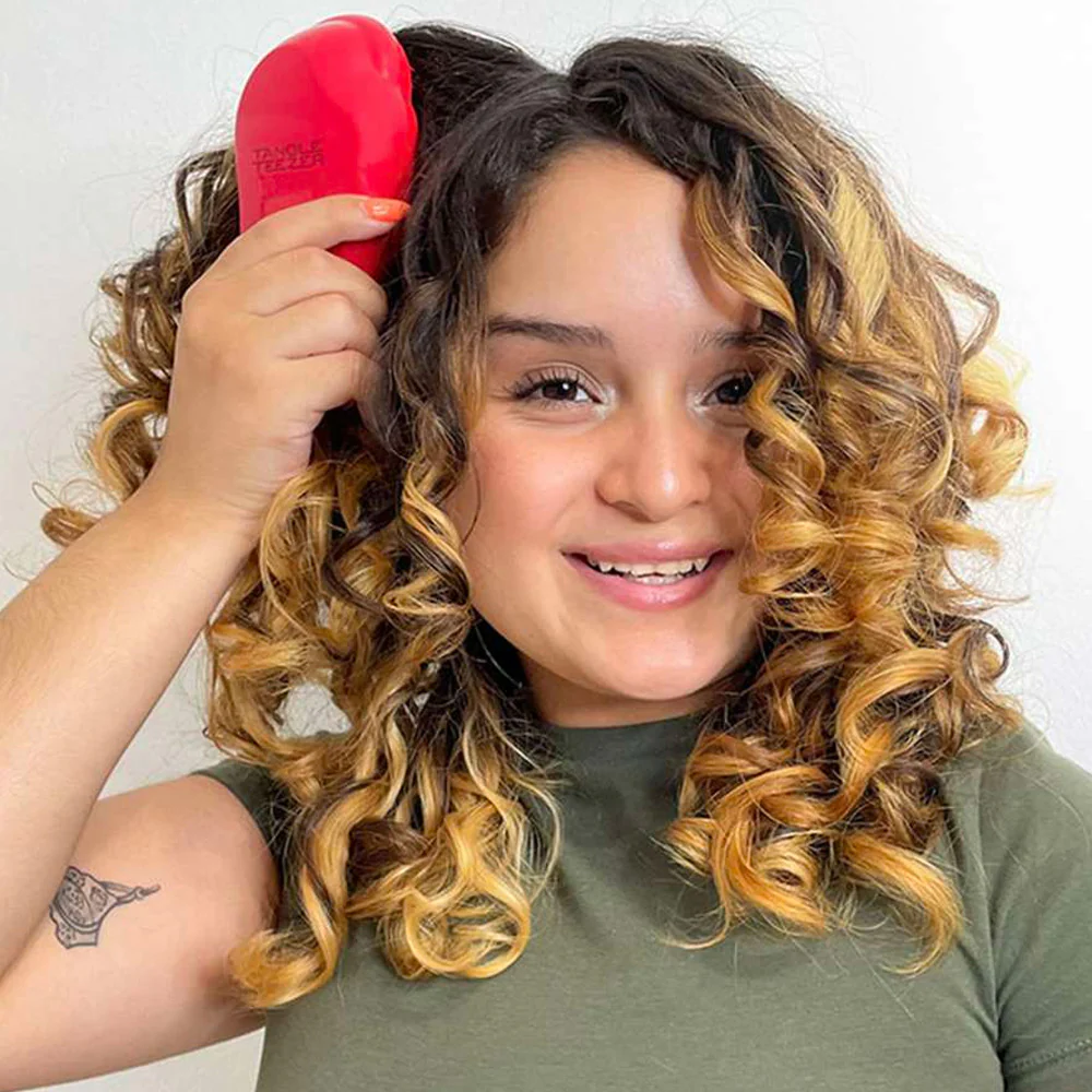 Tangle Teezer Thick & Curly Salsa Red spazzola - per capelli spessi, ricci e afro - Image 3