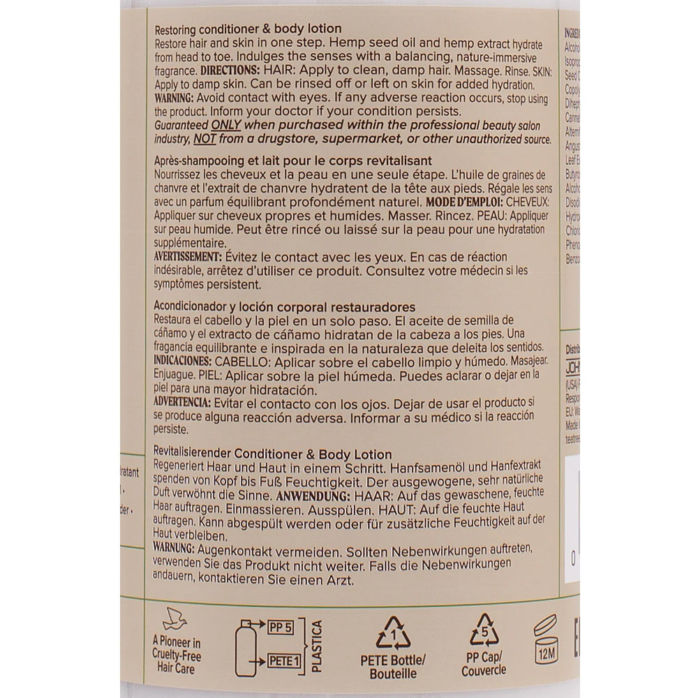 Paul Mitchell Tea Tree Hemp Restoring Conditioner & Body Lotion 300ml - idratante e rivitalizzante 2 in 1 - Image 3