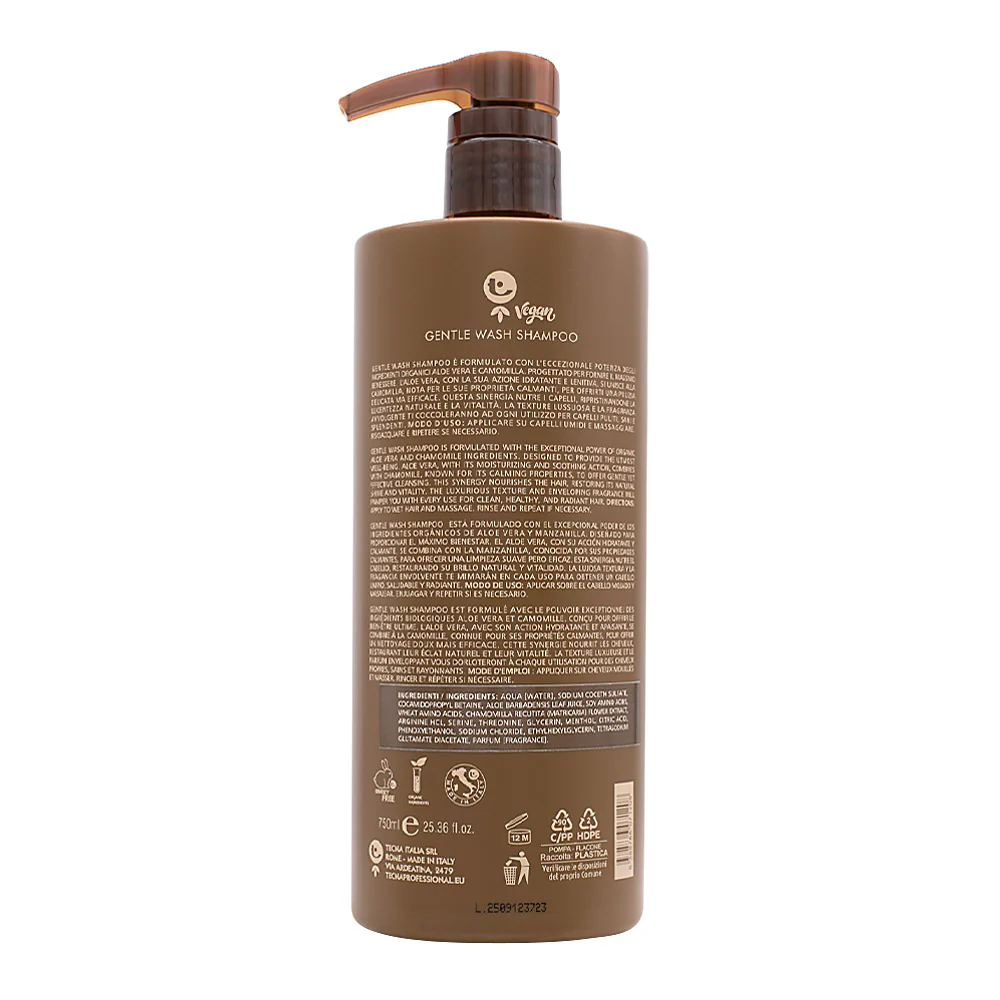 Tecna Gentle Wash Shampoo 750ml - shampoo multi idratante - Image 2